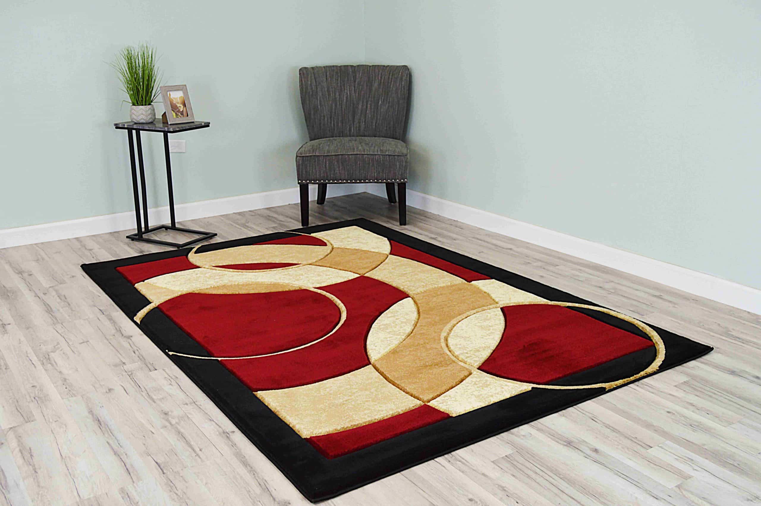 1052 BURGUNDY - 5x7 – United Rugs