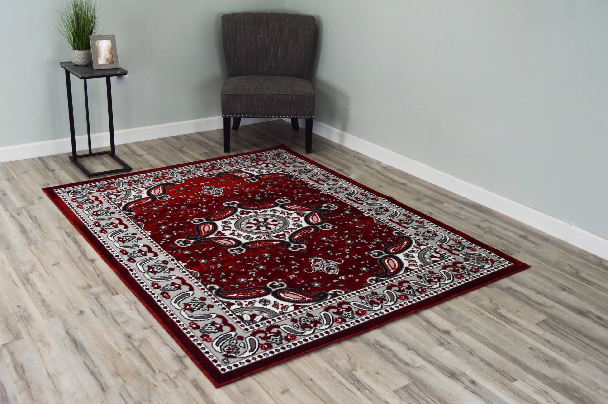 1101 BURGUNDY - 5x7 – United Rugs