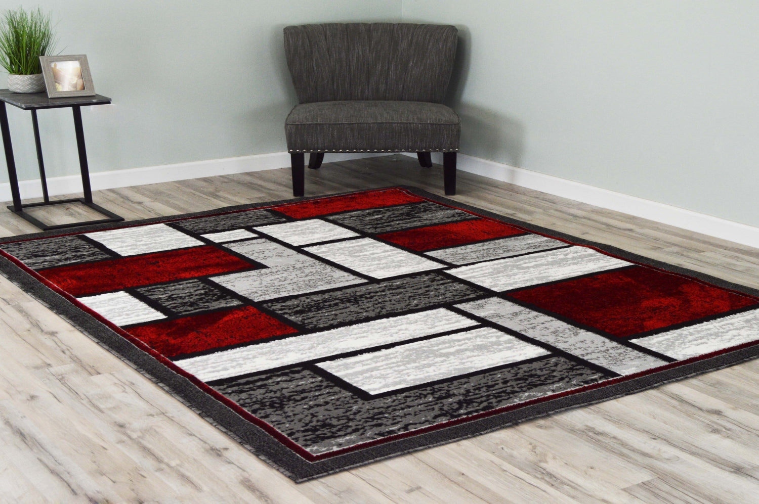 1309 RED- 5x7 – United Rugs